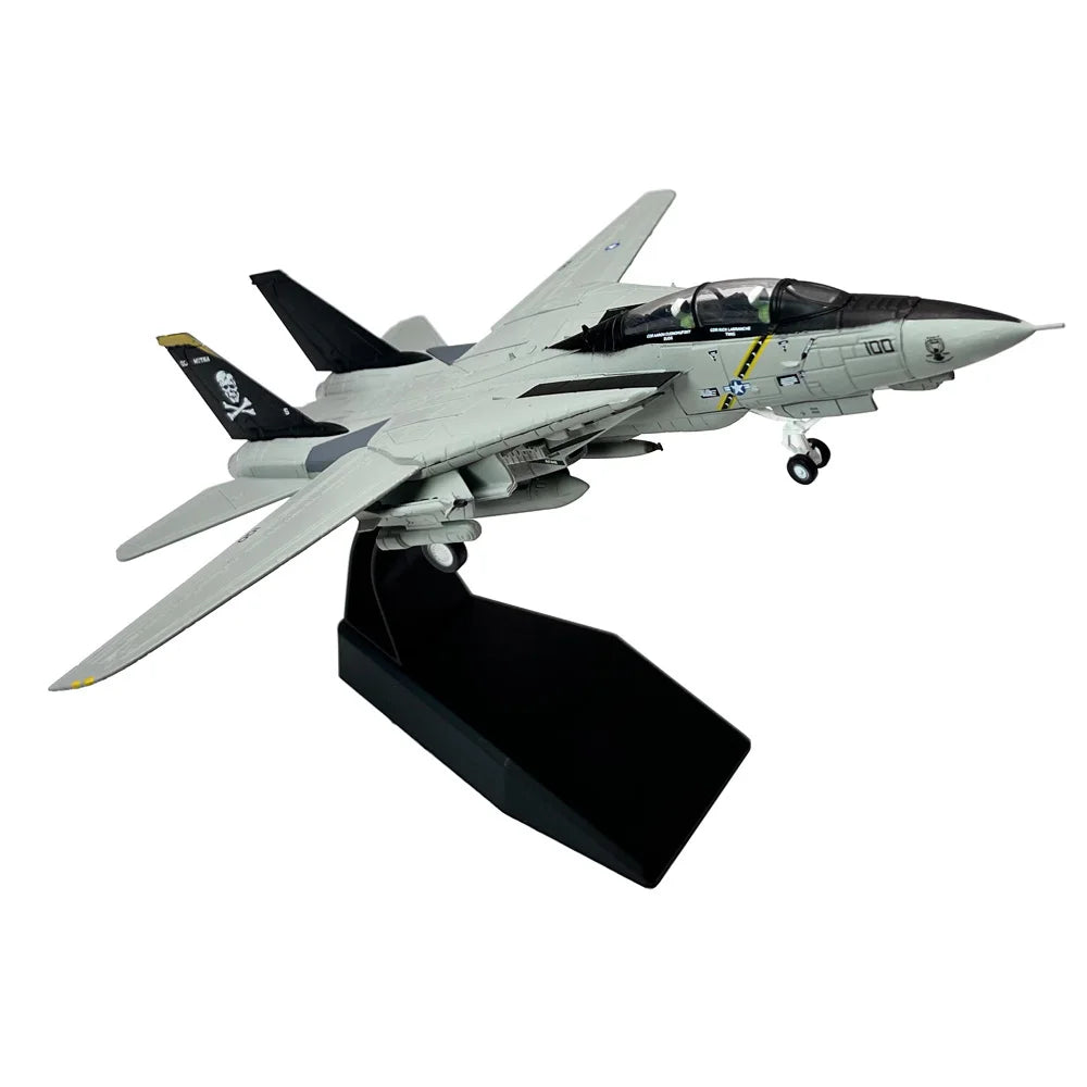 1:100 Scale US F14 F-14 Tomcat Fighter Metal Airplane Plane Aircraft Model Gift