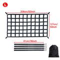 Car Trunk Rooftop Net Heavy Cargo Net Mesh Cargo Net Truck Trailer Dumpster Extend Mesh Covers Luggage Nets With 4 Fixed Belt