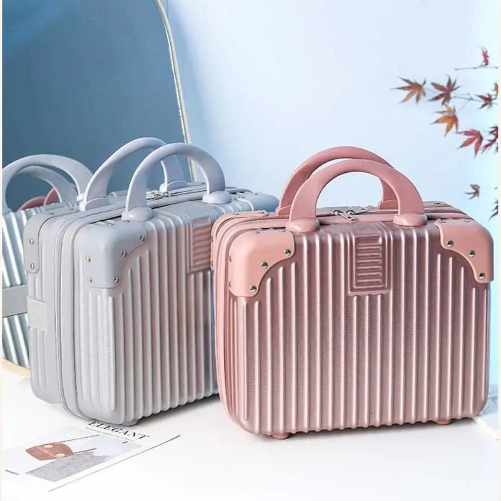 Hot Sales 14 inch Travel Suitcase Hand Travel Cosmetic Box Luggage Mini Makeup Case For Women