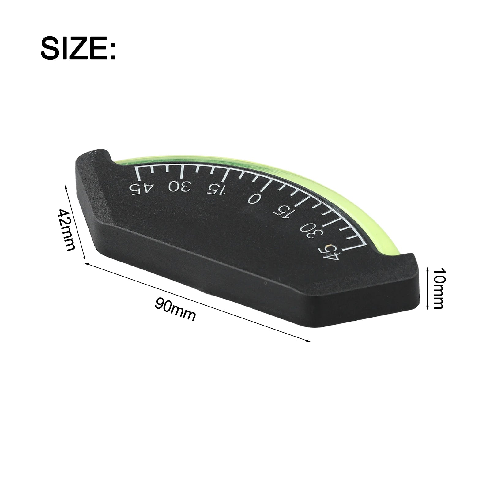Marine Measurement Approx. 90*42*10mm Slope Meter Boat Level Damping Mechanism Rugged Copolymer Construction For Marine Use