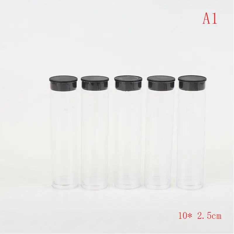 5 Pcs Clear Travel Toothbrush Case Storage Tubes With Lids Portable Toothbrush Holder For Travel/Camping/School/Home