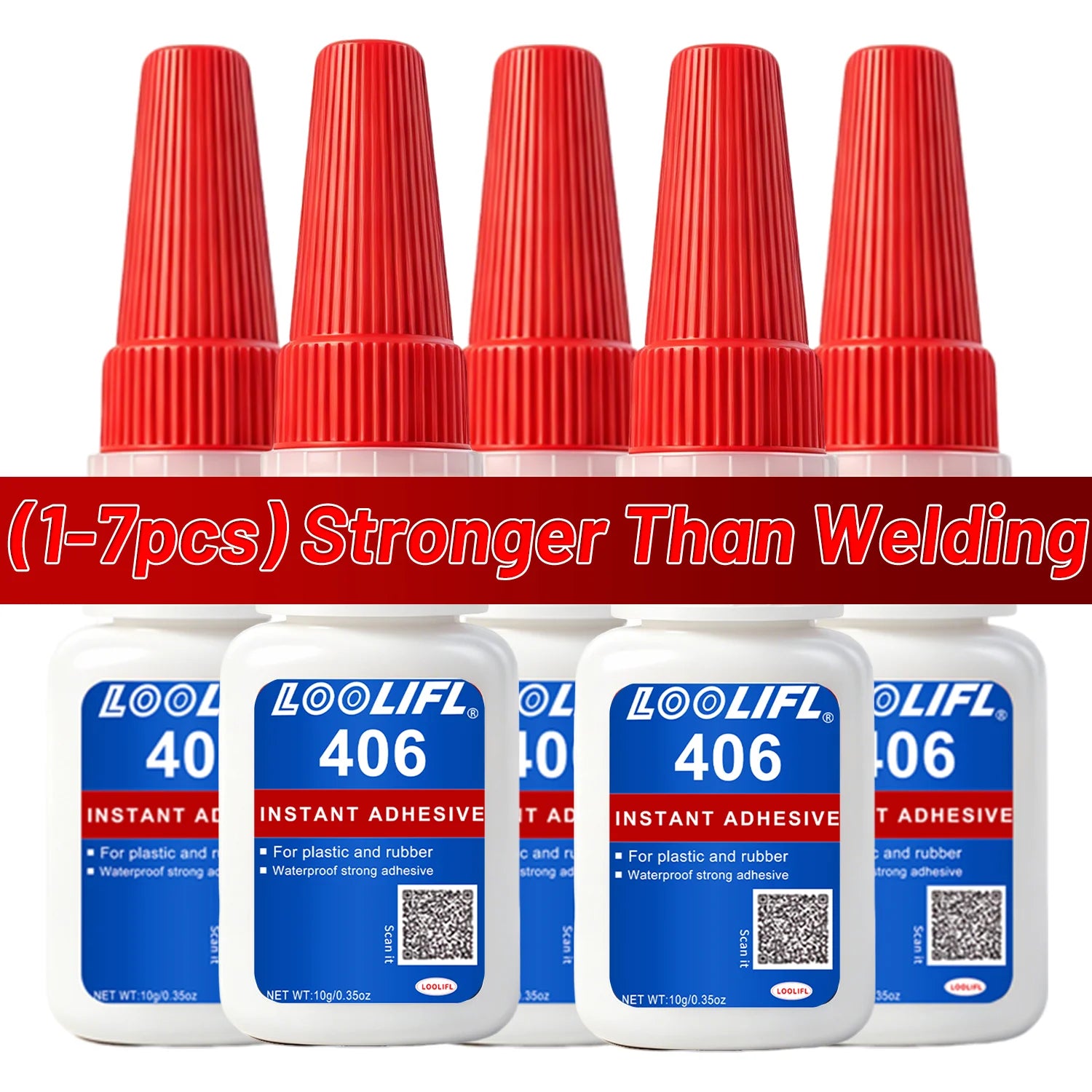 LOOLIFL 1-7Pcs Super Glue Instant Strong Universal Fast Dry Adhesive For Plastic Metal Ceramic Wood Glass Repair Bonding Tools