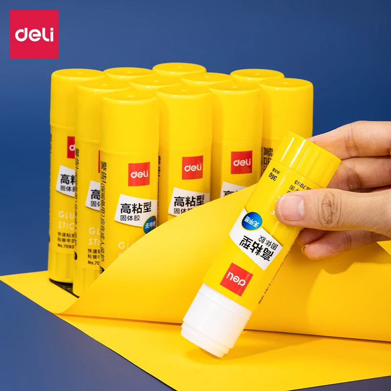 Deli 1/3pcs Glue Stick Pack - 8/15/20/36g High Adhesive Safety Paste for DIY Handicraft Office & School Fastening Supplies