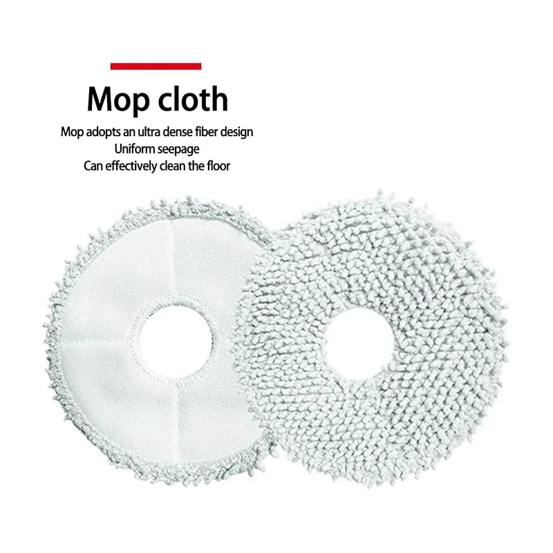 For Xiaomi S10+/S10 Plus B105 Robot Vacuum Accessories Main Brush HEPA Filter Side Brush Mop Cloth Replacement Parts