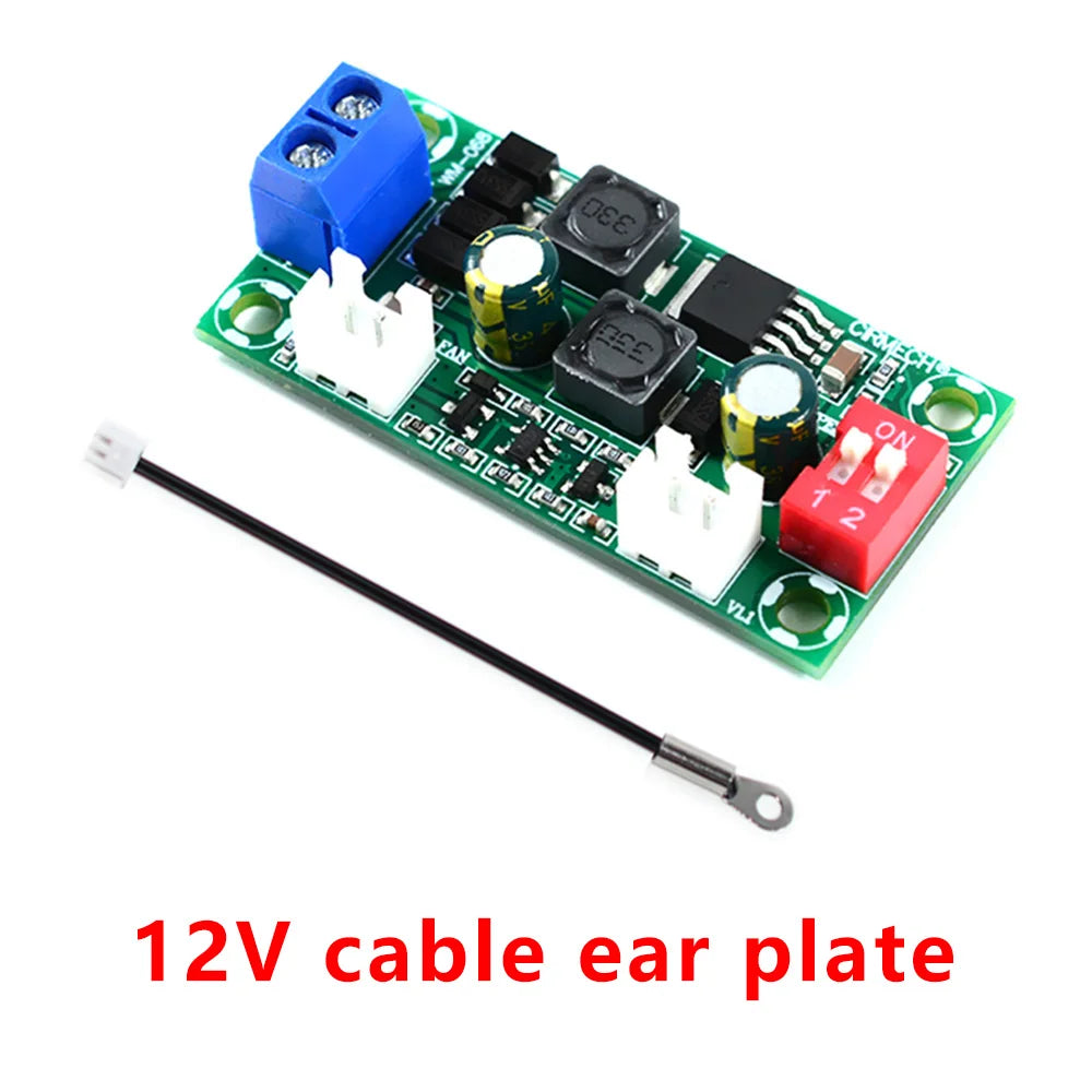 Electronic Thermostat Temperature Control Fan Module DC12V 24V Speed Controller Temperature Control Board Cooling Module