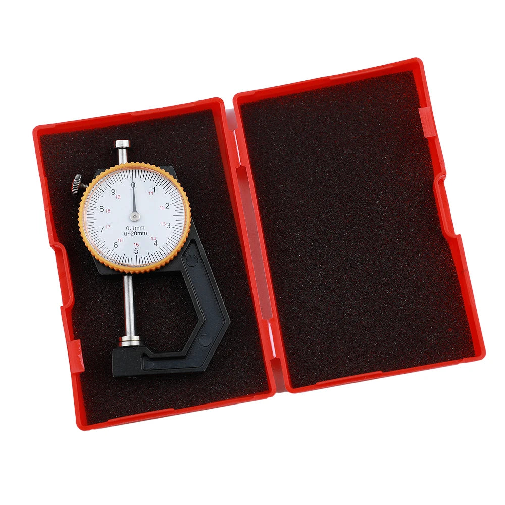 Portable Mini Precise Digital Thickness Gauge Meter Tester Micrometer Big Head 20mm Large LCD Electronic Dial Indicator