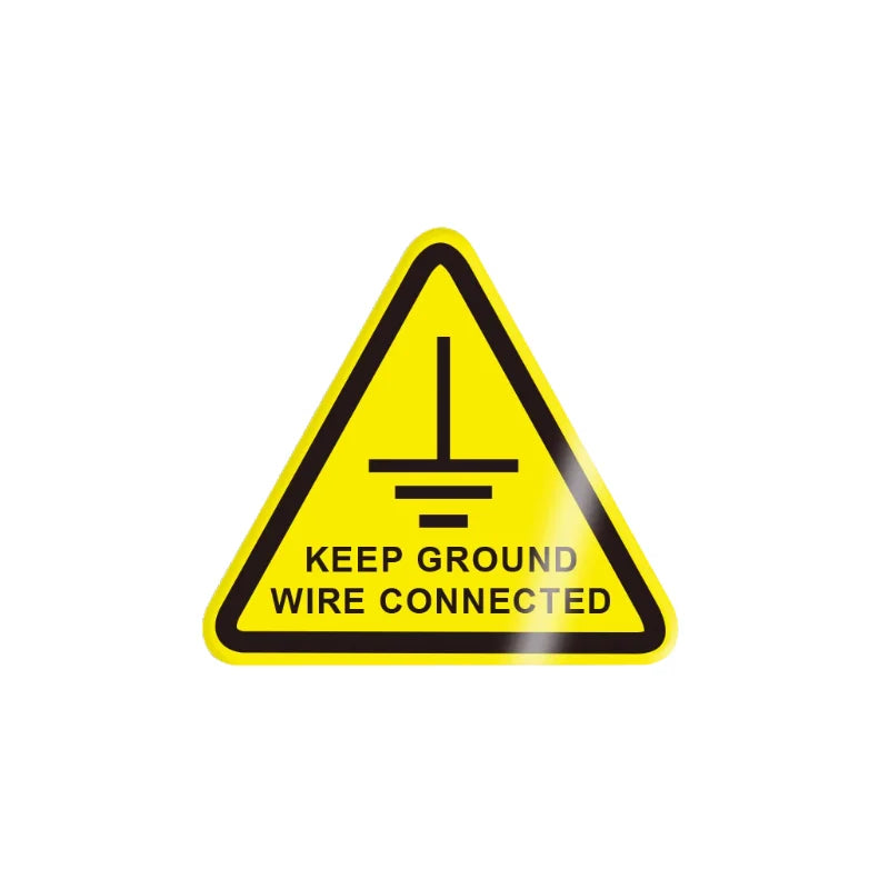 10Pcs 50X50Mm Safety Warning Signs, Workshop Production Safety Warning Signs, Hazard Warning Signs