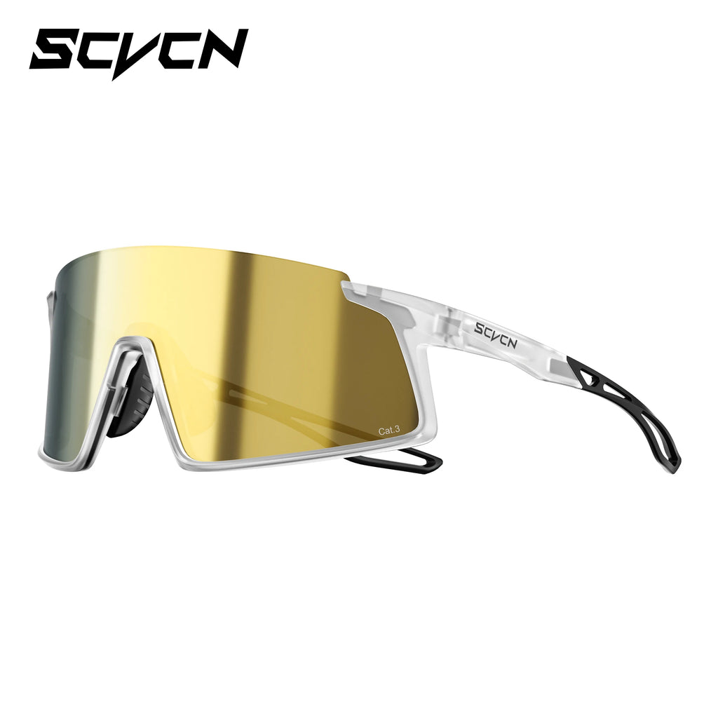SCVCN 2026 Hiking Eyewear Men's Cycling Sunglasses Photochormic Glasses UV400 Outdoor Sports Goggles Camping MTB Bike Glasses