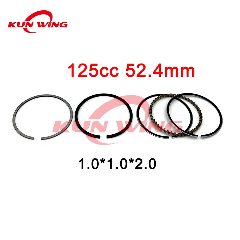 Piston Rings 39mm 44mm 47mm 50mm 52.4mm For GY6 50 60 80 100 125 150 CC 4 Stroke Moped Scooter ATV Pit Bike Motorcycle