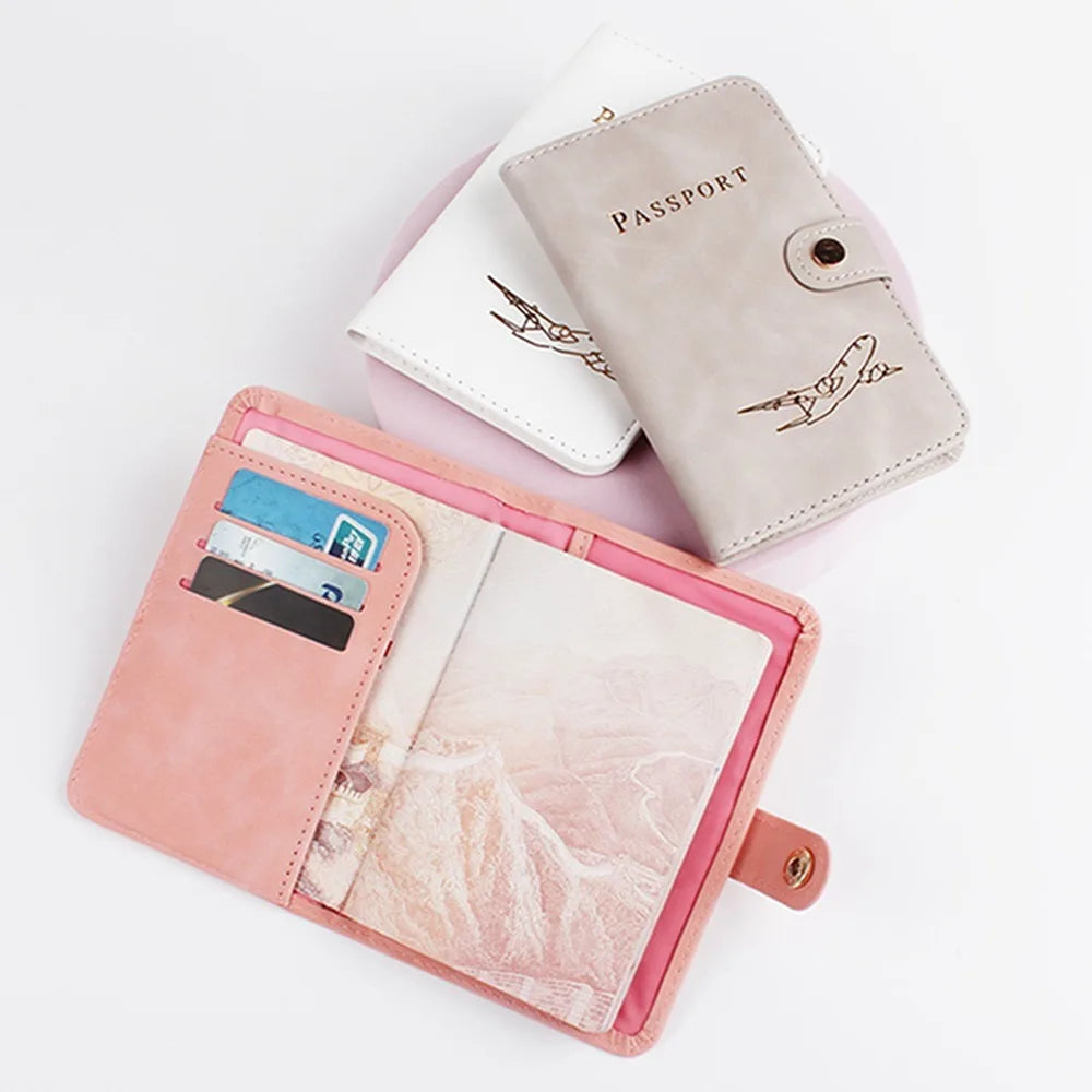 Passport Cover Case Passport Holder Wallet Card Holder Hot Stamping Fashion Travel Accessories