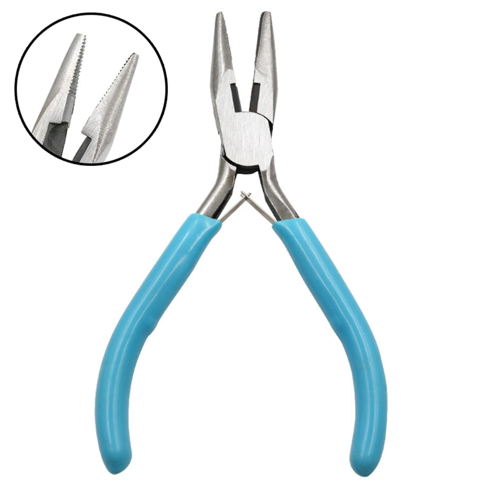 Small Pliers Stainless Steel Tong Head Jewelry Pliers Making Tool DIY Multi-purpose Tool Pliers Round Needle Nose Pliers Parts
