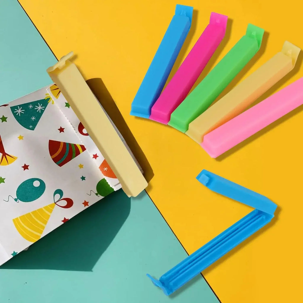 20/5PCS Portable Kitchen Storage Food Snack Seal Sealing Bag Clips Sealer Clamp Plastic Tool Kitchen Accessories Food Bag Clips