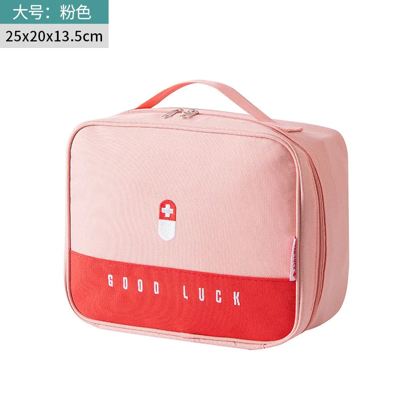 Portable First Aid Kit Bags Medicine Medical Large Storage Bag Pouch Camping Emergency Home Outdoor Travel Handle Bag Organizer