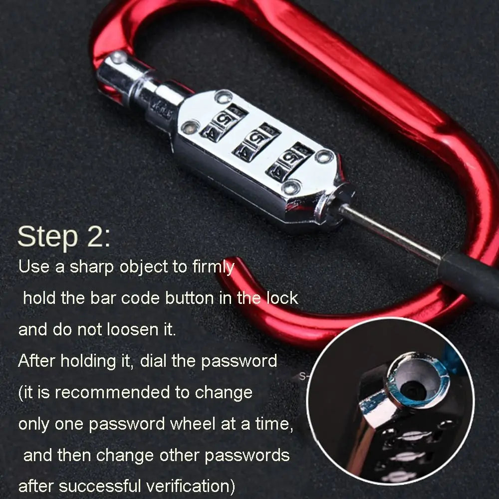 Handbag Password Lock Combination Padlock Backpack Padlock Customs Code Lock Mountaineering Buckle Lock Combination Code Lock