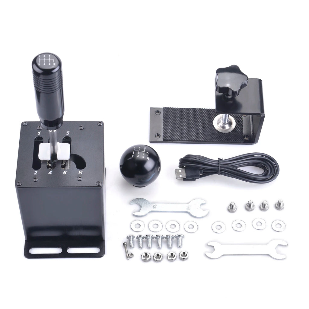 USB H Gears Shifter Suit For Logitech G27 G29 G25 G920 For Thrustmaster T300RS/GT Shift Knob For PC system