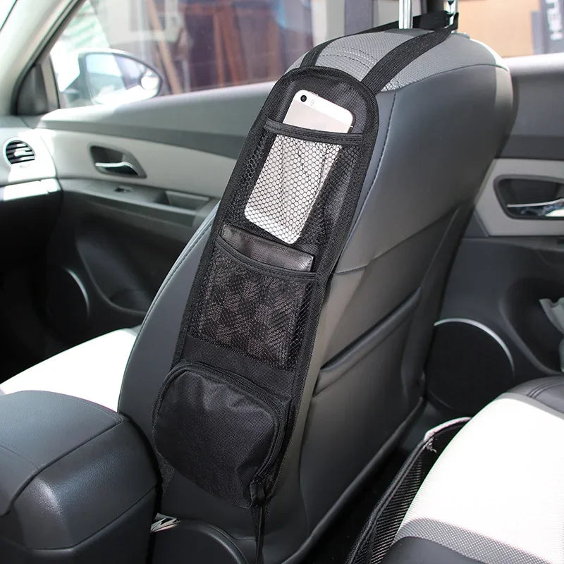 Car seat side storage hanging bag.