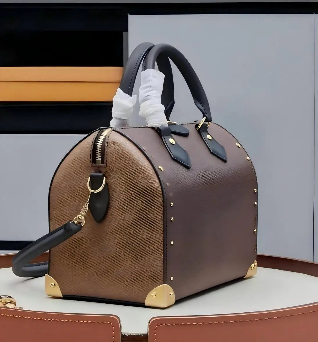French Vintage Genuine Leather Underarm Bag Women High End Niche Soft Cowhide Mini Single Shoulder Crossbody Purse