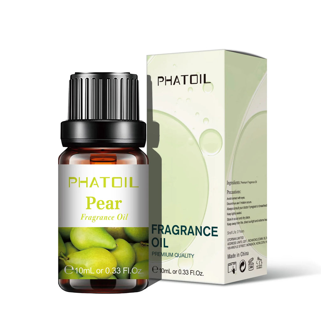 PHATOIL 1/2/6/10pcs 10ml Fruity Fragrance Oil For Aromatherapy Cherry Apple Strawberry Mango Coconut Lemon Fragrance Aroma Oils