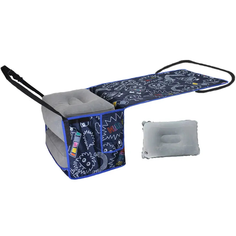 Travel Sleeping Bed For Baby Kids Adult Fabric Pat And Three Inflatable Pillow Combination High Speed Air Plane Bus All Can Use
