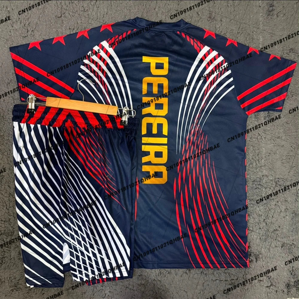 2026 Top Boxer MMA Freedom 250 Octagonal Cage Alex Pereria Tee Shorts Set Men Sports Training Running Speed drying Fighting Set