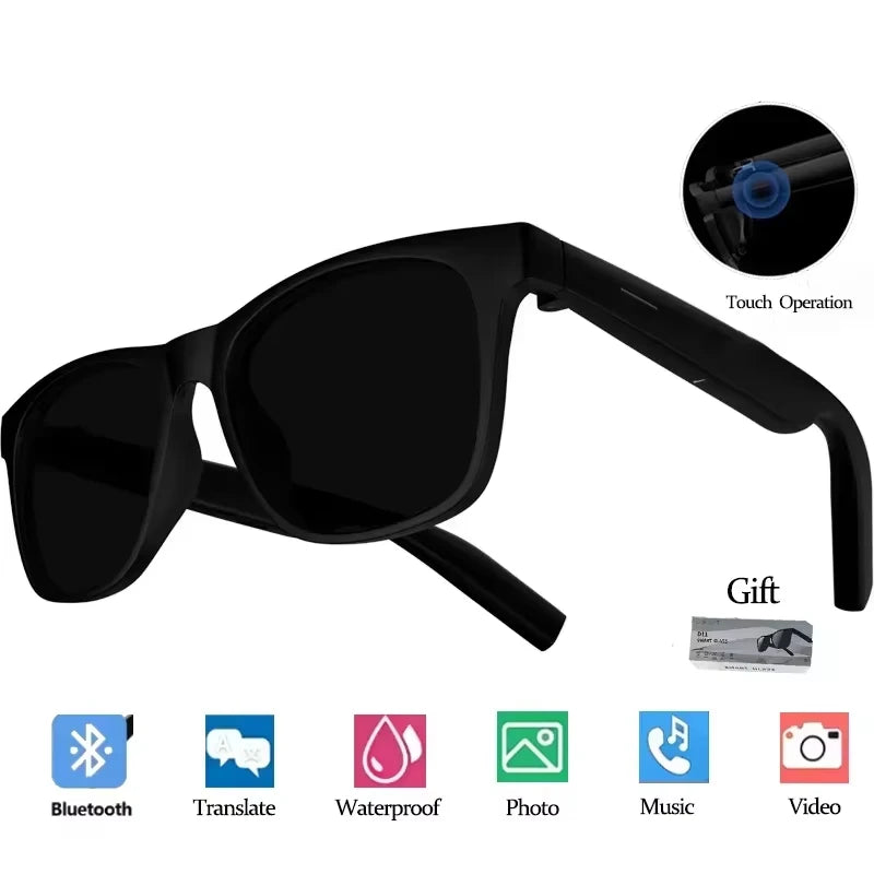 Lenovo AI Smart Glasses 8K Shooting Touch Control Photo Recording Translator Bluetooth Smart Sunglasses with Voice Assistant