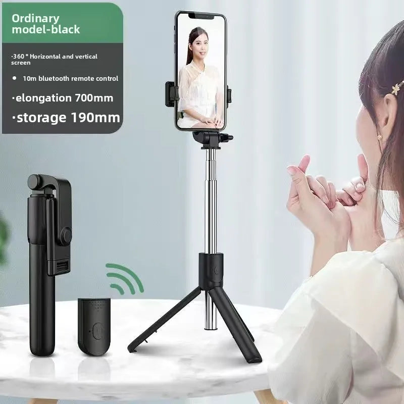 Bluetooth Selfie Stick Tripod with Wireless Remote Extendable Phone Stand for Live Streaming Video Recording and Hands Free
