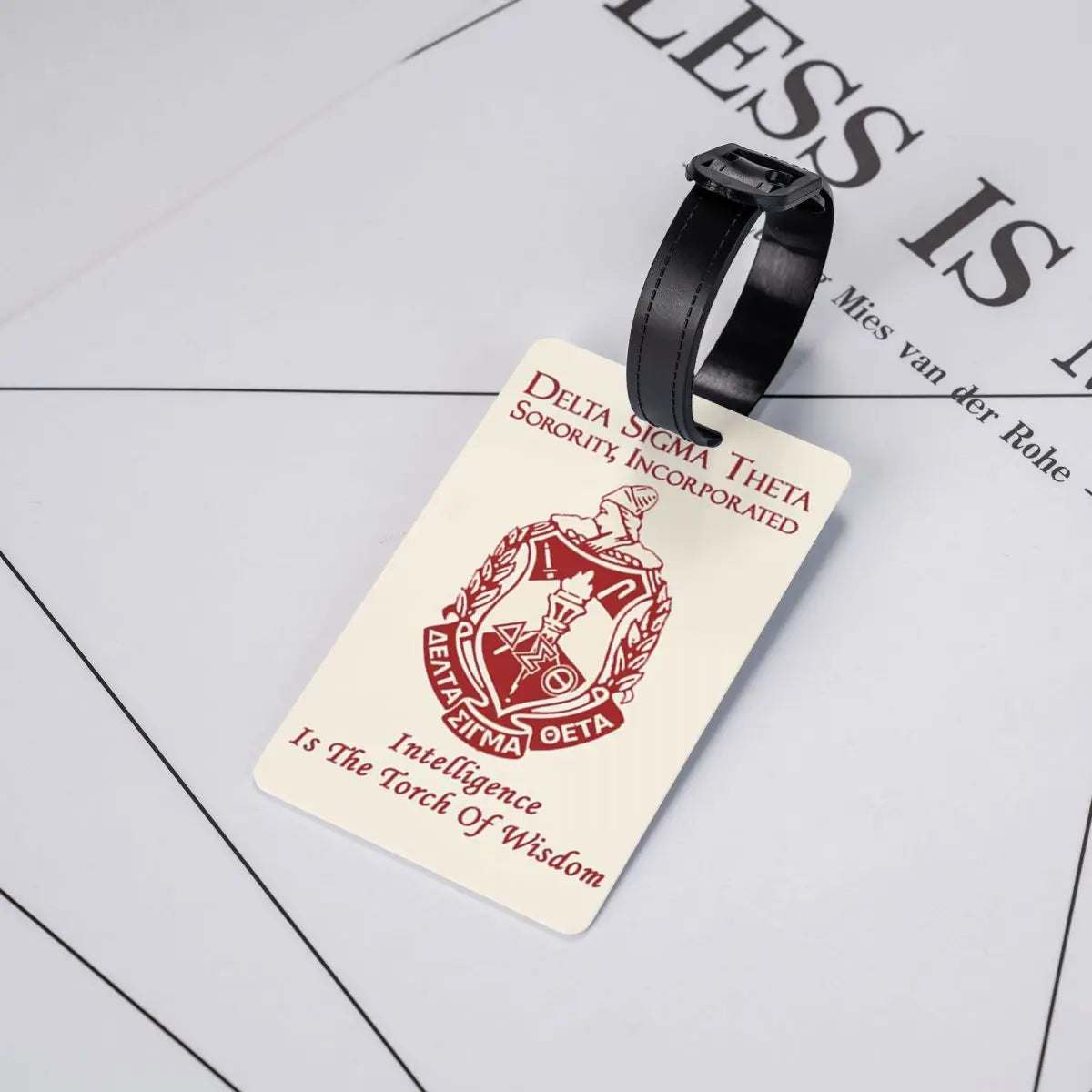 Delta Sigma Theta Sorority Gifts Luggage Tags Suitcase Accessories Travel Baggage Boarding Tag Label Holder ID Name Address
