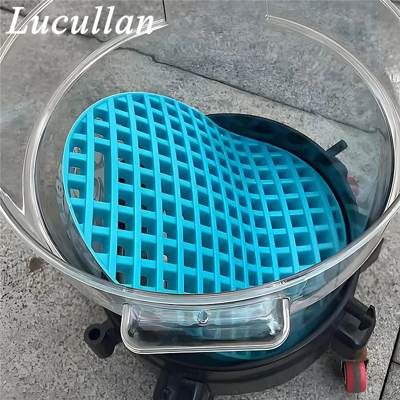 Lucullan Car Wash Bucket Insert with Washboard Car Wash Accessories Removes Dirt from Wash Mitt for Detailing