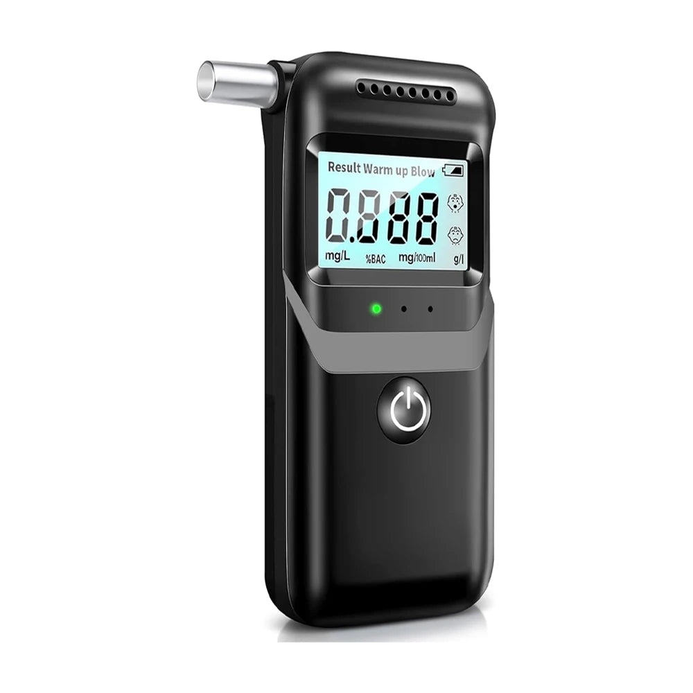 Alcohol Breathalyzer Tester with Digital LCD Display Grade Accuracy Personal Alcohol Tester for Home Use Drunk Driving Analyzer