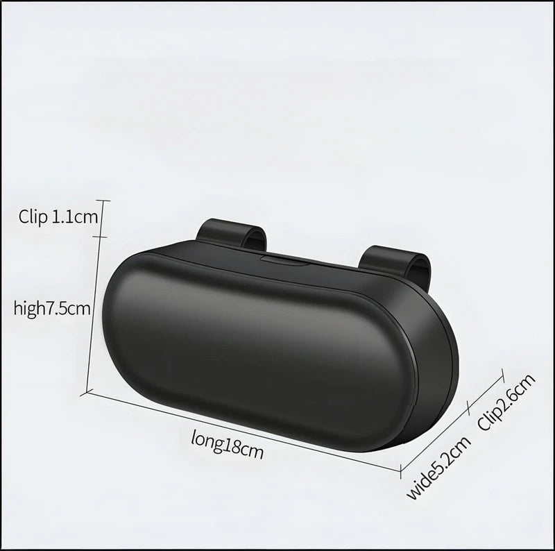 Car Glasses Box Portable Car Sunglasses Holder Car Driving Glasses Holder Eyeglass Case Sun Visor  Multifunctional Storage Box