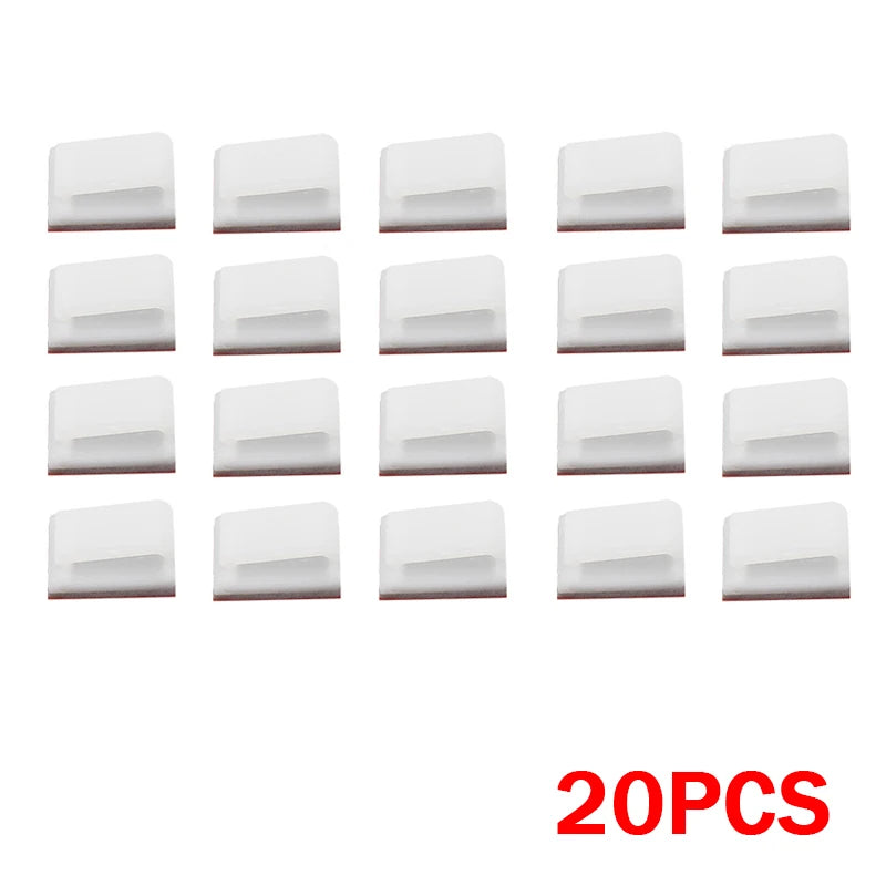 Light Strip Mounting Clips Self Adhesive Led Light Fasteners Mounting Holder Cable Clamp Organizer Led Fix Holder Clips