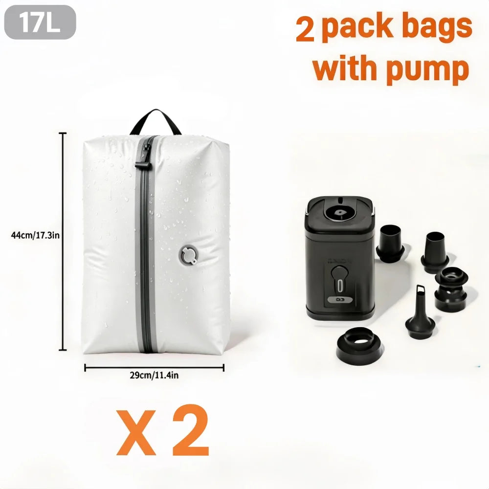 Travel Accessories Compression Bag Clothes Vacuum Storage Bags Reusable Luggage Suitcase Space Saver Clothing Packaging Bag