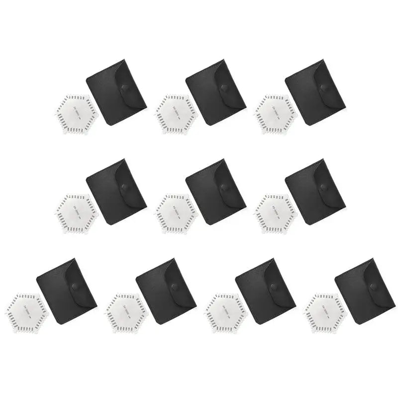 ABUP-10PCS Wet Film Comb 25-3000Um Thickness Gauge High Accuracy Stainless Steel With Storage Case