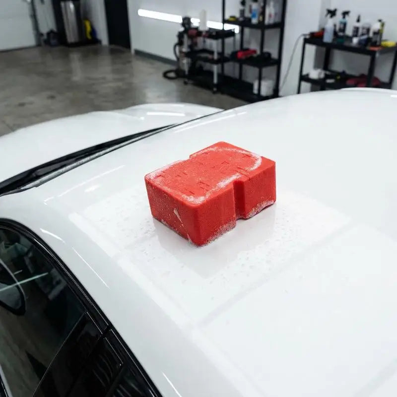 Large Foam Car Wash Sponge Block Soft Grid Strong Water Soaking for Vehicle Cleaning and Maintenance
