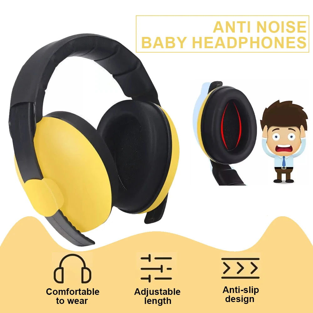 Baby Noise Reduction Headphones Kids Ear Muffs Loud Cancelling Hearing Safety for Children up to 0-3 Years Old