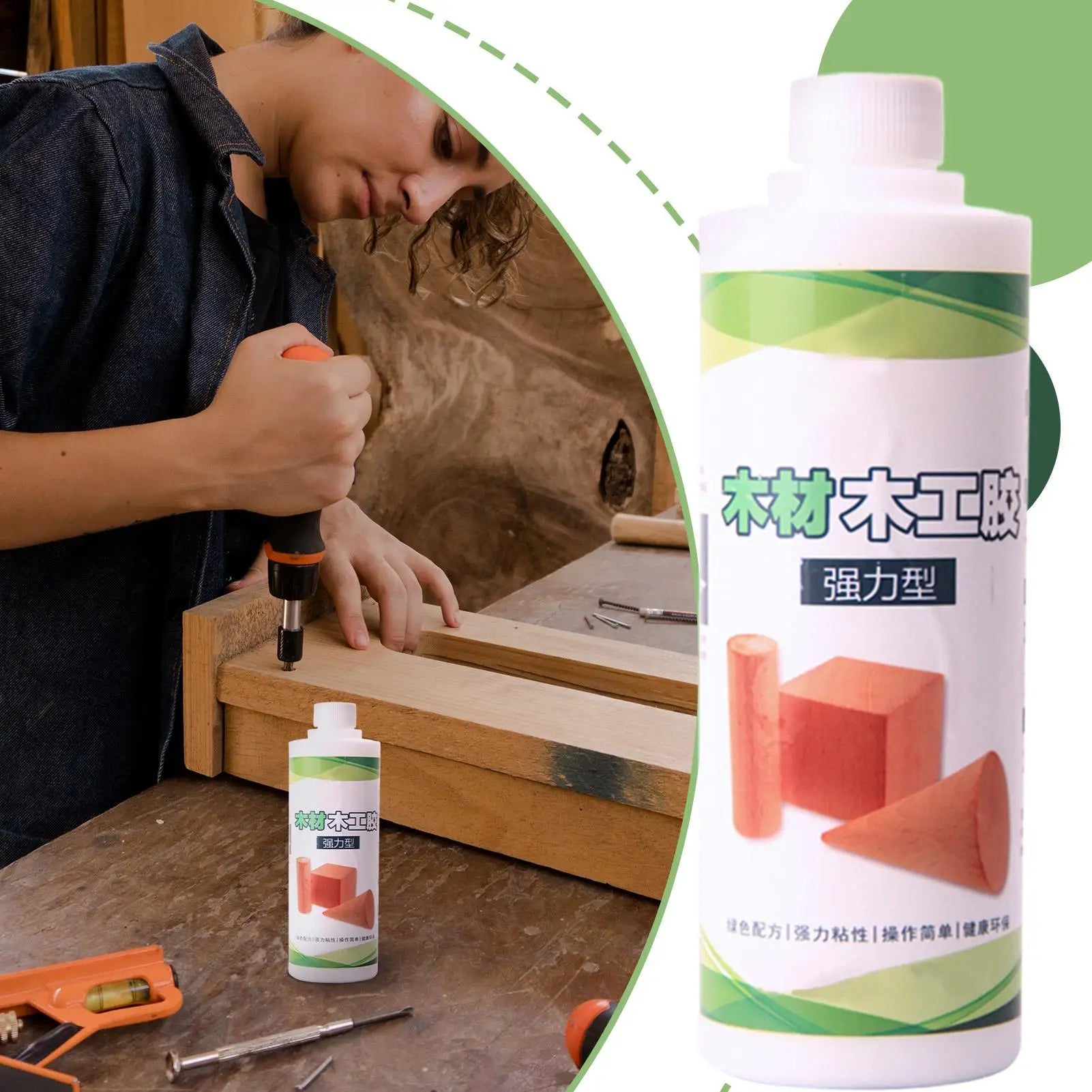 Fast Drying Wood Glue Special Adhesive Carpenter Adhesive Professional Furniture Repair Glue 50g Strongest Glue For Woodworking