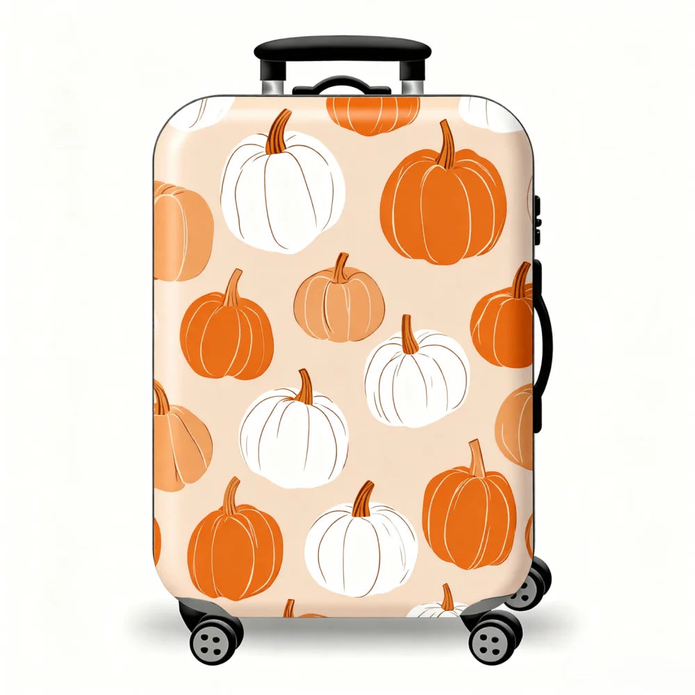 Sweet and cute flower love printed suitcase cover, elastic fabric washable travel trolley case cover