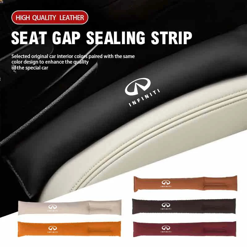 Car Seat Gap Filler Suade Leakproof Plug Seat Gap Leak Pads Filling Organizer For Infiniti Q50 FX35 Q30 G37 Q70 QX70 G35 Q60 QX5