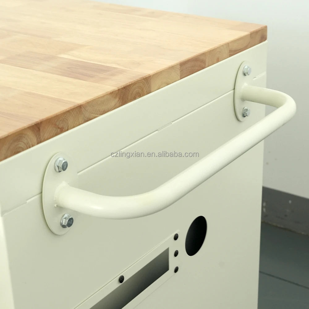 Mobile 18-Drawer 72in Drawers Tool Trolley Moving Workbench Workbench Large Tool Cabinet With Wooden Top
