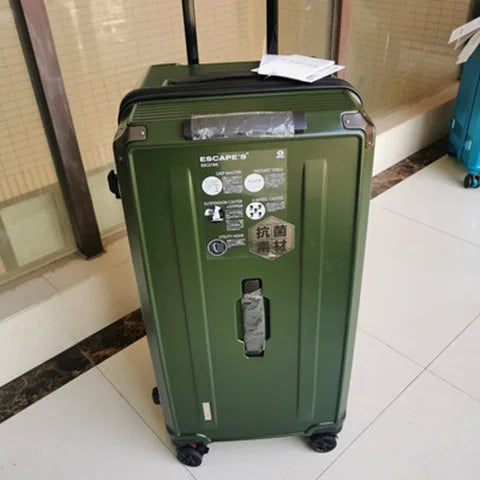 KLQDZMS High-quality Suitcase Large-capacity PC Trolley Case Women Boarding Box Family Travel Essentials Rolling Luggage Bag