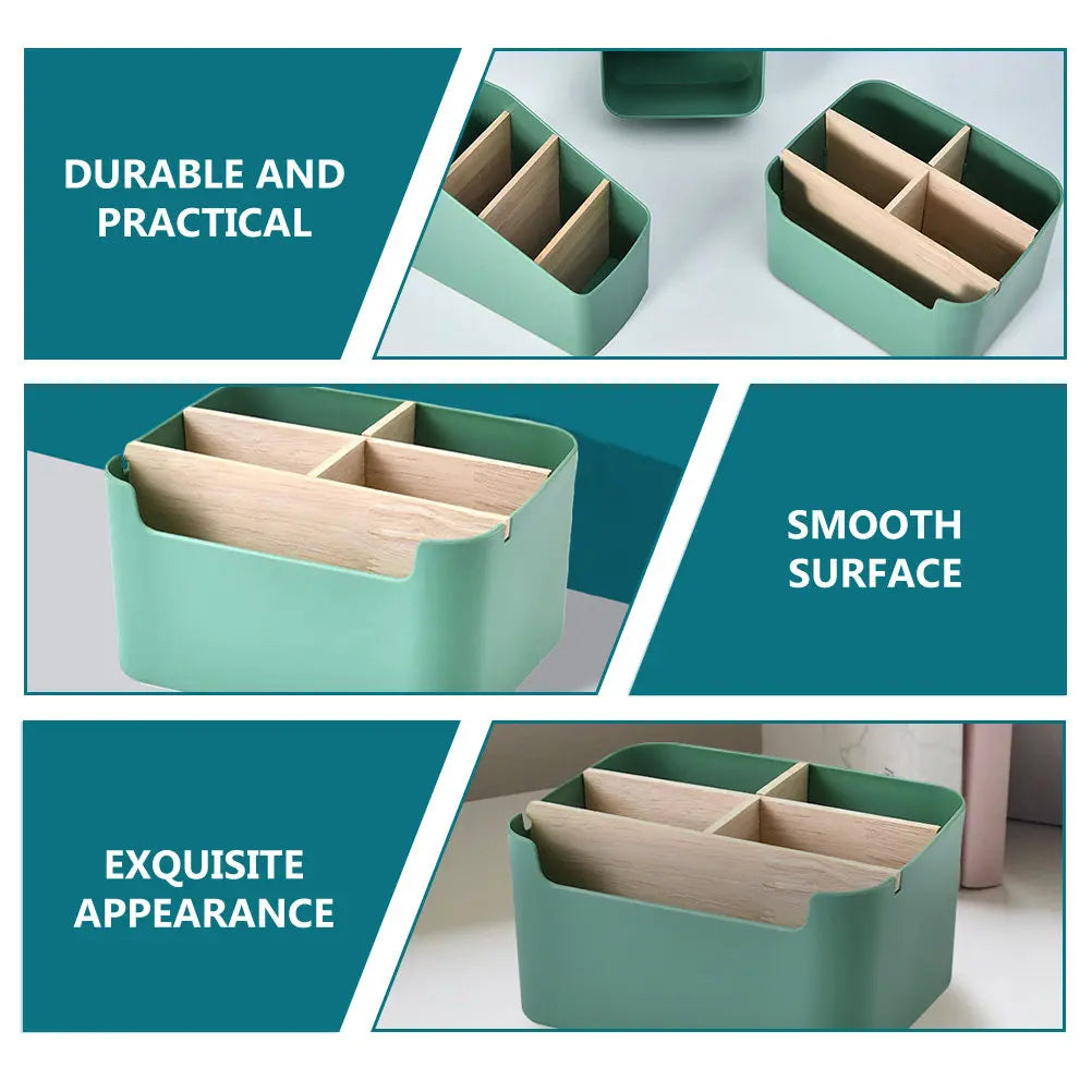 Home Storage Box Multi-Grid Desktop Organizer Multi-Purpose Storage Case Sundries Holder Table Organizer