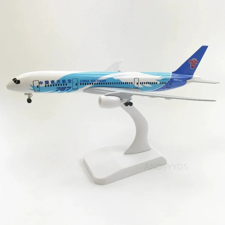 20cm Scale Aircraft B787 Series Airways Alloy Diecast Airplane Model With Wheels For Adults Hobby Collectible Miniature Plane