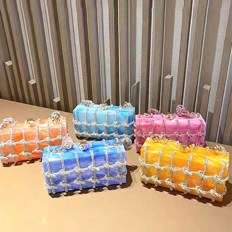 Luxury Women Wedding Party Handbags and Purse Wholesales Ladies Evening Handbag Chain Dinner Bags Clutch Bag for Women Wedding