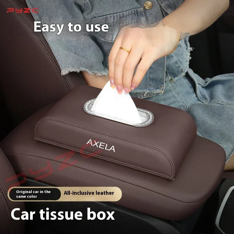 For Mazda 3 CX-5 CX-3 CX-4 CX-7 CX-8 Atenza Axela Skyactiv Car Accessories Tissue Bag Organizer Auto Tissue Boxes