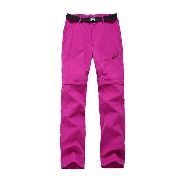 TRVLWEGO Camping Hiking Pants Women Summer Outdoor Quick Dry Removable Mosquito Control Climbing Trekking Hunting Trousers