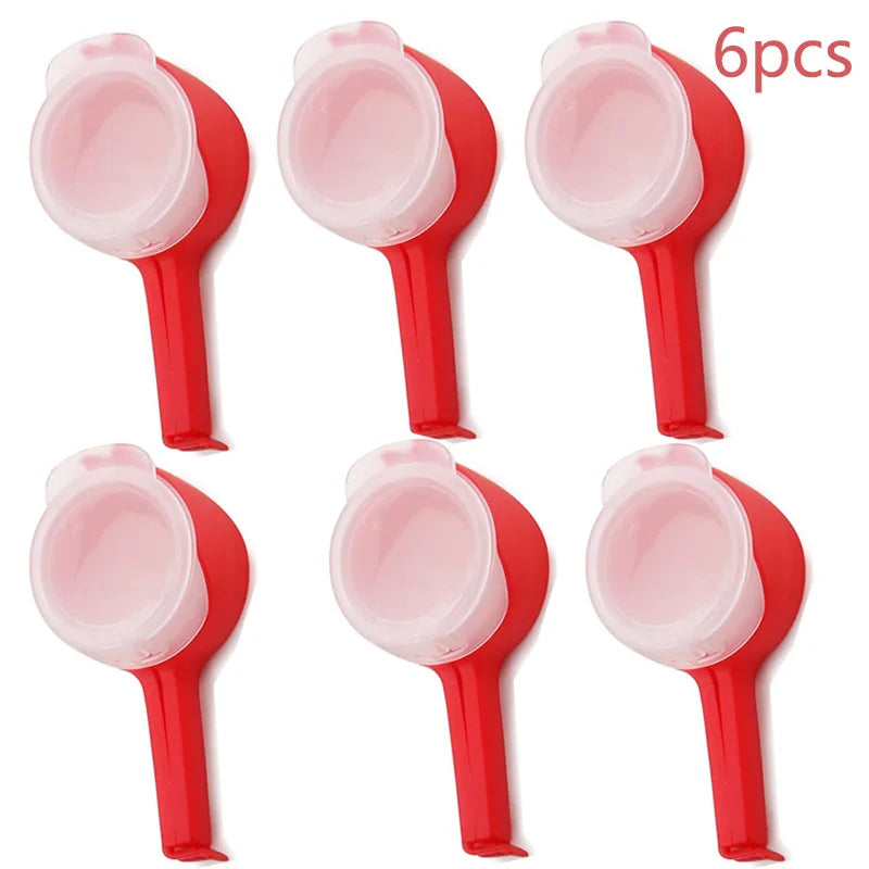 Snack Sealing Clip Fresh Keeping Sealer Clamp Plastic Food Saver Travel Kitchen Gadgets Seal Pour Food Storage Bag Cap Clip