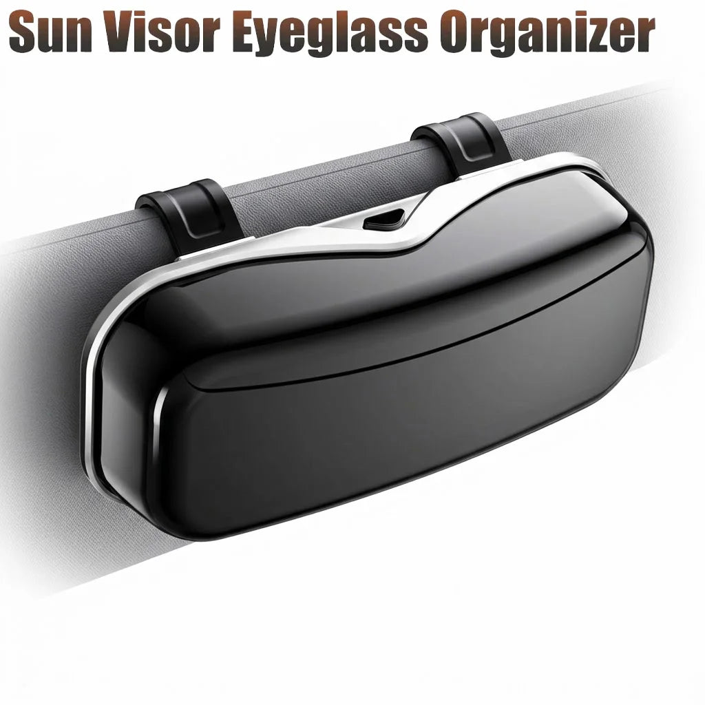 1PC Car Glasses Box Portable Car Glasses Frame Car Driving Glasses Frame Glasses Box Sunshade Glasses Auto Interior Accessories