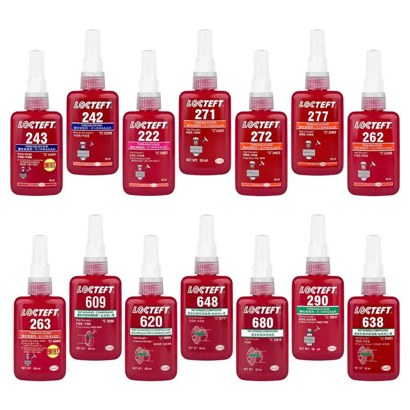 50ml Heat Cold Resistant Screw Adhesive Anaerobic Glue Anti-Loose Anti-Slip Sealing Thread Locking Agent Anti-Slip Caulk Sealers