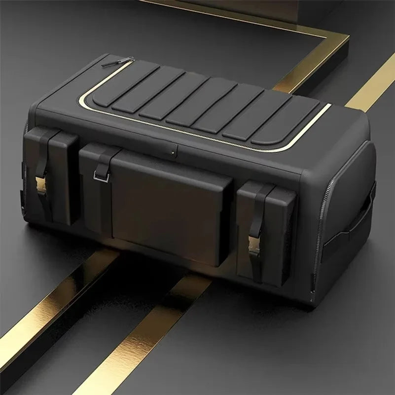 Car Trunk Storage Organizer With Lid Universal Car Trunk Organizer 70L Storage Box Oxford Cloth Folding Organizador