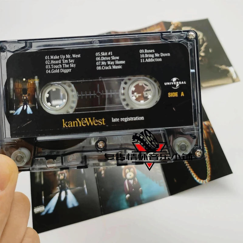 R&B Kanye West Ye Music Tape Late Registration Album Gold Digger Cassettes Cosplay Walkman Car Recorder Soundtracks Box Gifts
